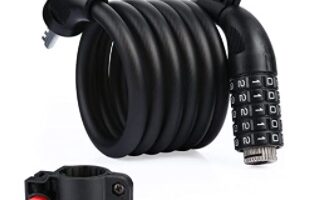 Bigo - Candado de Bicicleta Seguridad Candado de Cable Mejor Combinación con Flexible montaje Cable de Bloqueo antirrobo alta seguridad